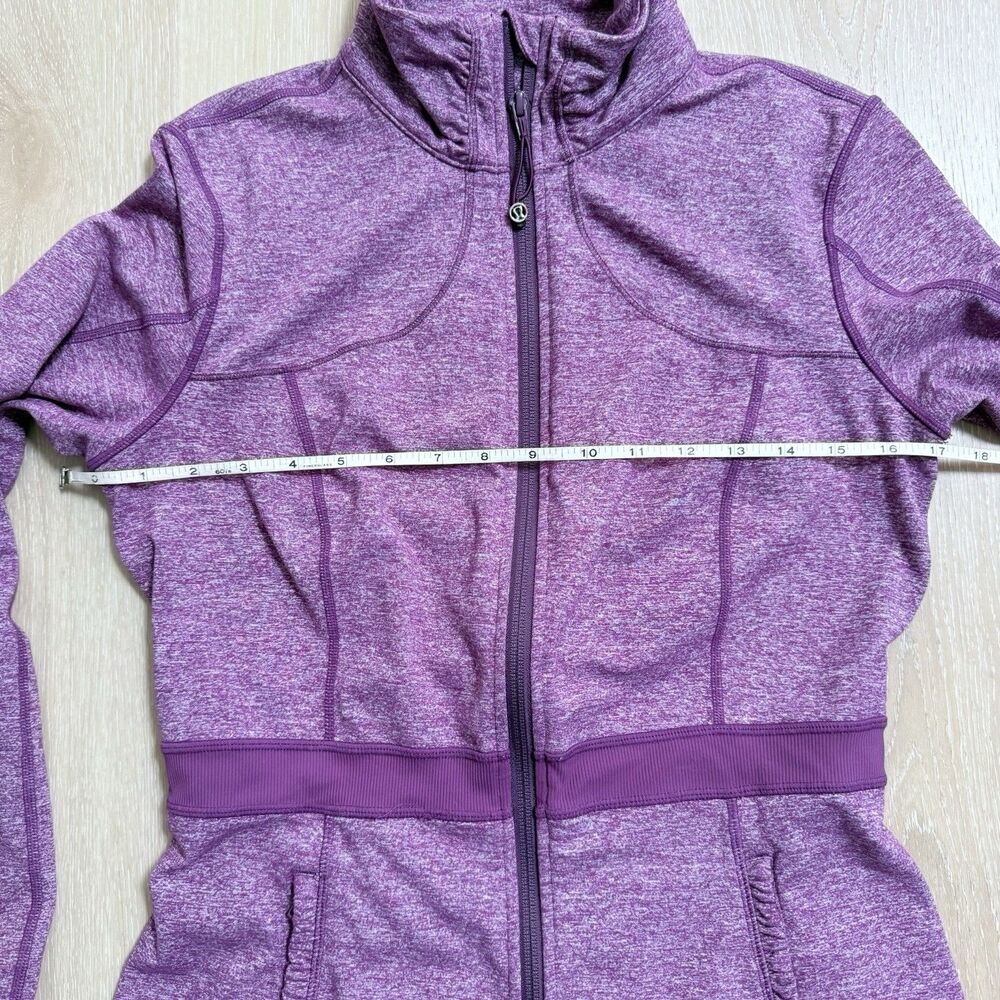 Lululemon RARE Peplum Pleated Riding Jacket in Heathered Ultra Violet Size 10 - Picture 8 of 16